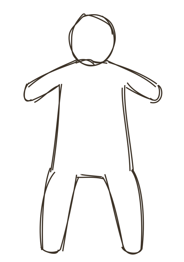 Blank body outline