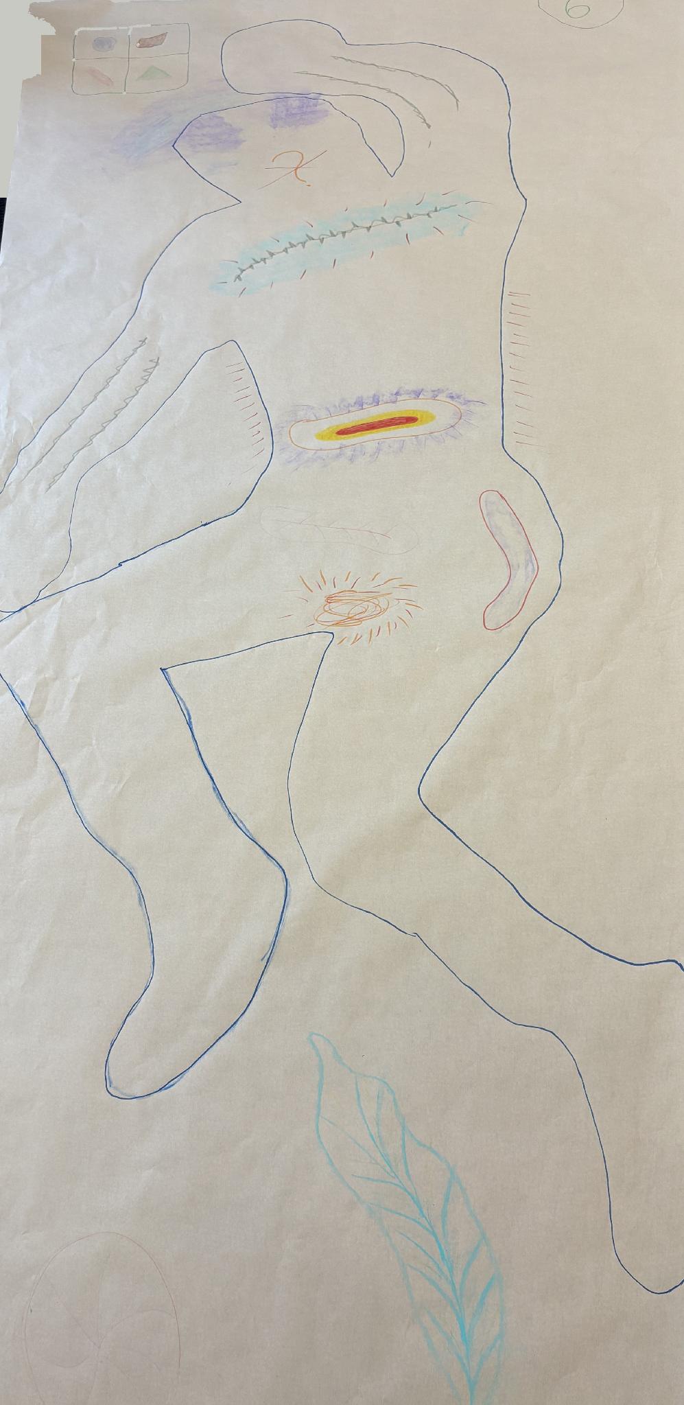 Participant body map — a felt presence